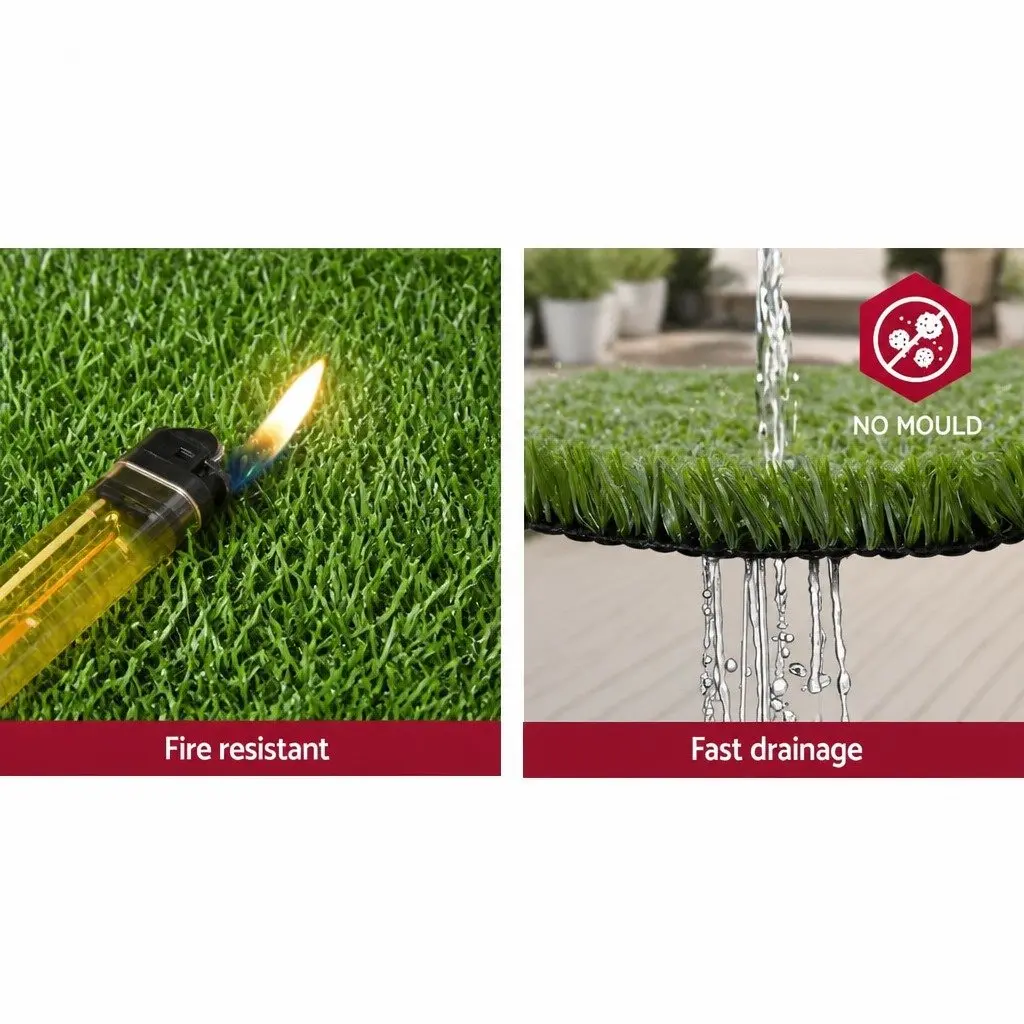 Artificial Grass Synthetic Turf 1x10m Olive Lawn 17mm Pile Fake Garden