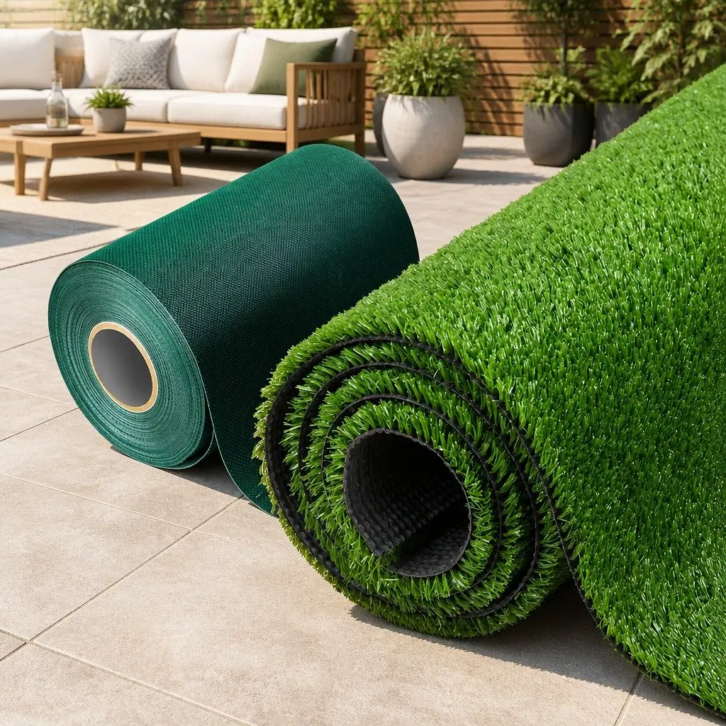 Artificial Grass Synthetic Turf 1x10m Olive Lawn 17mm Pile Fake Garden