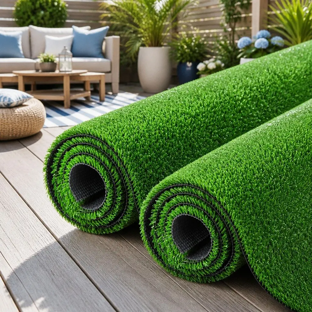 Synthetic Grass Artificial Lawn Green 20 SQM 17mm Pile UV Stabilised Polyethylene