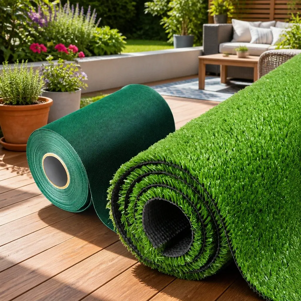 Artificial Grass Olive 2x5m Realistic Synthetic Turf Roll