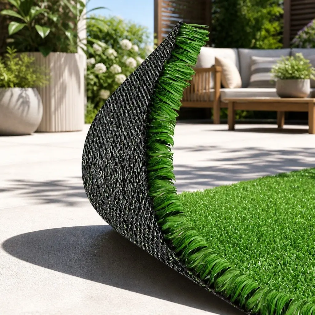 Artificial Grass Olive Green 2x10m 17mm Pile Durable Synthetic Turf Roll
