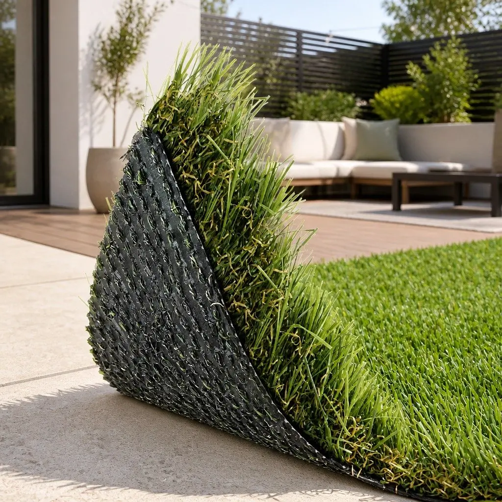 Artificial Grass Natural 4-Coloured 20mm Pile 1m Wide 10sqm Roll Garden Lawn