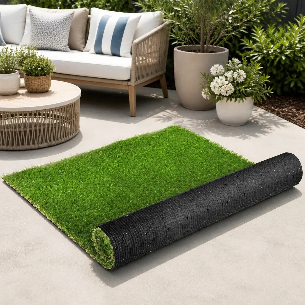 Artificial Grass Synthetic Turf Green 30mm Thick 1m x 20m Roll Easy Install