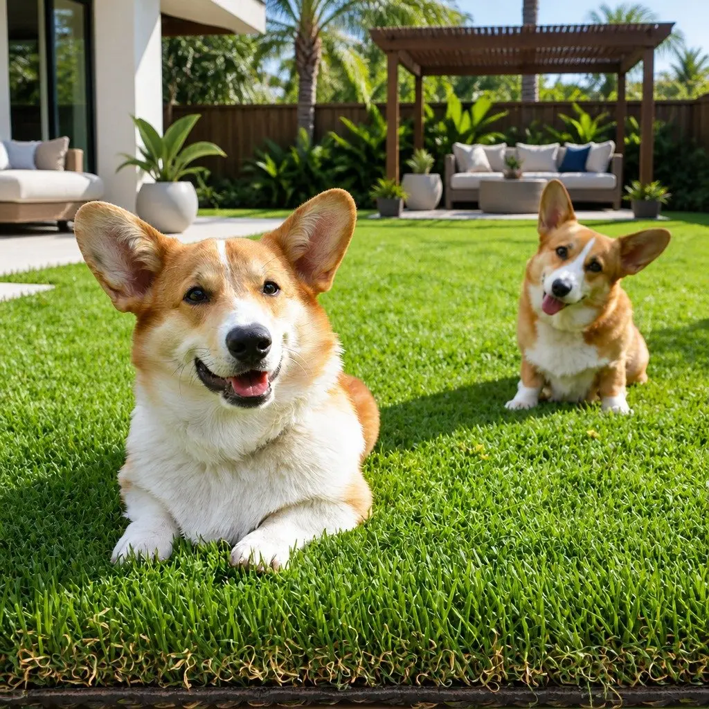 Synthetic Grass Artificial Turf Green 2m x 5m 30mm Durable Four Tone