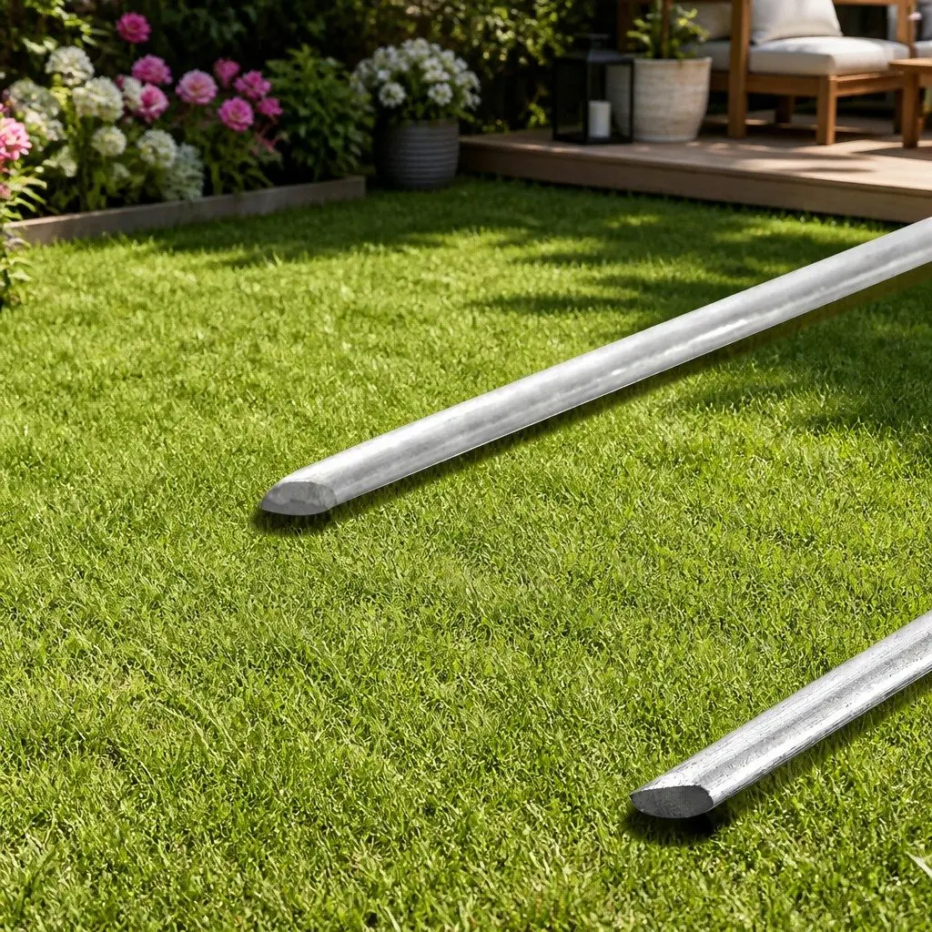 Synthetic Grass Pins Green 150mm Galvanized Steel U-Shape Turf Pegs for Landscaping