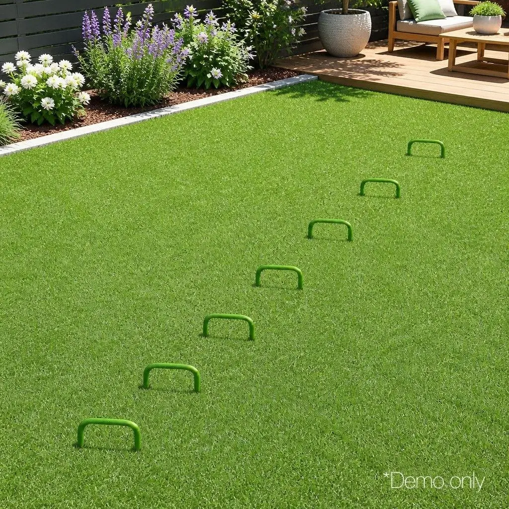 Synthetic Grass Pins Green 150mm Galvanized Steel U-Shape Turf Pegs for Landscaping