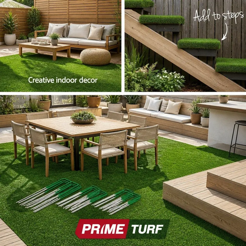 Synthetic Grass Pins Green 3mm Thick U-Shape Pegs for Securing Artificial Turf Weed Mats and Ground Coverings