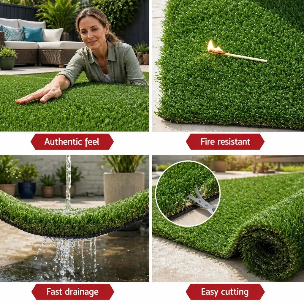 2m x 5m Synthetic Turf with 30mm Pile Height