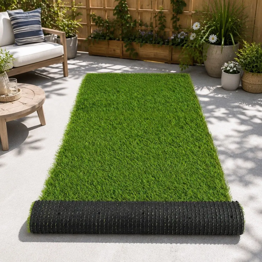 Artificial Grass Synthetic Turf Green 30mm Thick 2m x 5m Realistic Lawn Garden Landscape