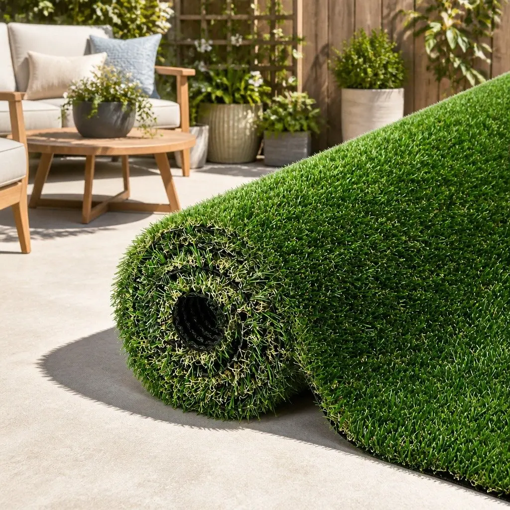 Artificial Grass Synthetic Turf Green 30mm Thick 2m x 5m Realistic Lawn Garden Landscape