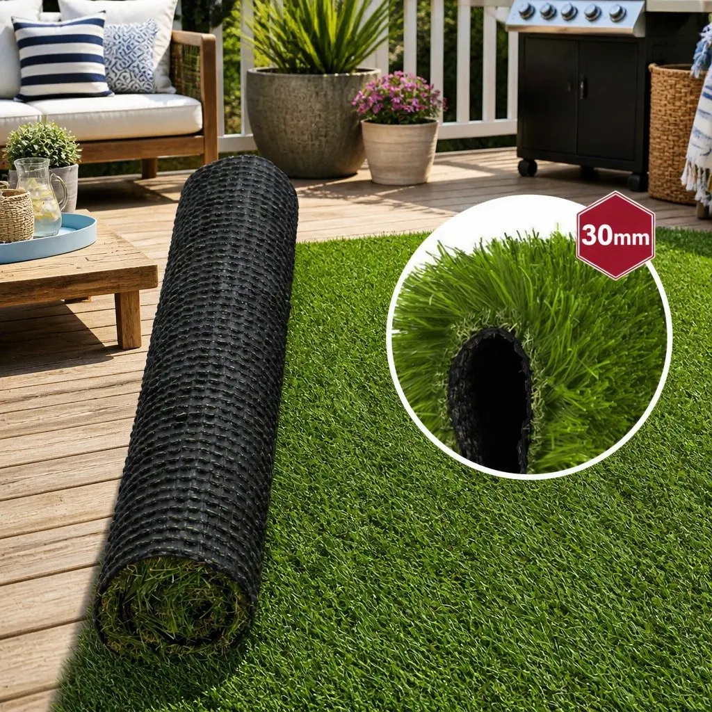 Artificial Grass 30mm 2m x 5m Synthetic Lawn Turf Garden Landscape Outdoor Green