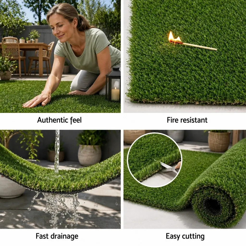30mm Thick Grass Turf for Outdoors