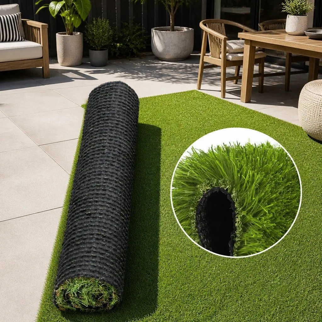 Artificial Grass Synthetic Lawn Turf Green 30mm Thick 2m x 5m Durable Outdoor Use