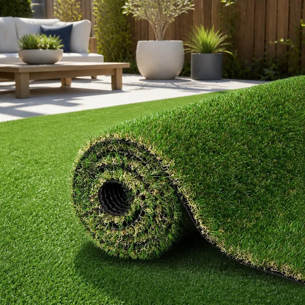 Artificial Grass Olive Green 30mm Pile Height 2m x 5m Durable Synthetic Turf for Garden Landscape