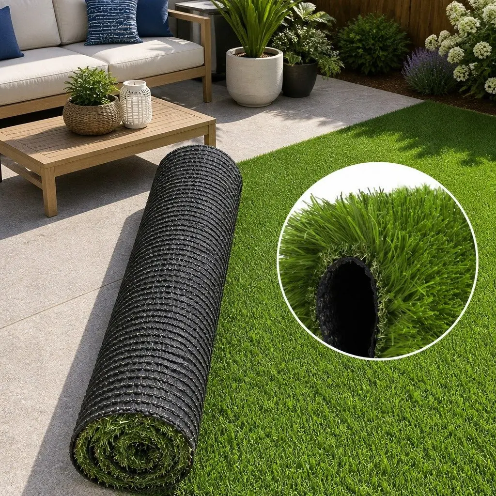 Synthetic Grass 30mm Artificial Turf Lawn 2m x 5m Fake Plant Garden Landscape