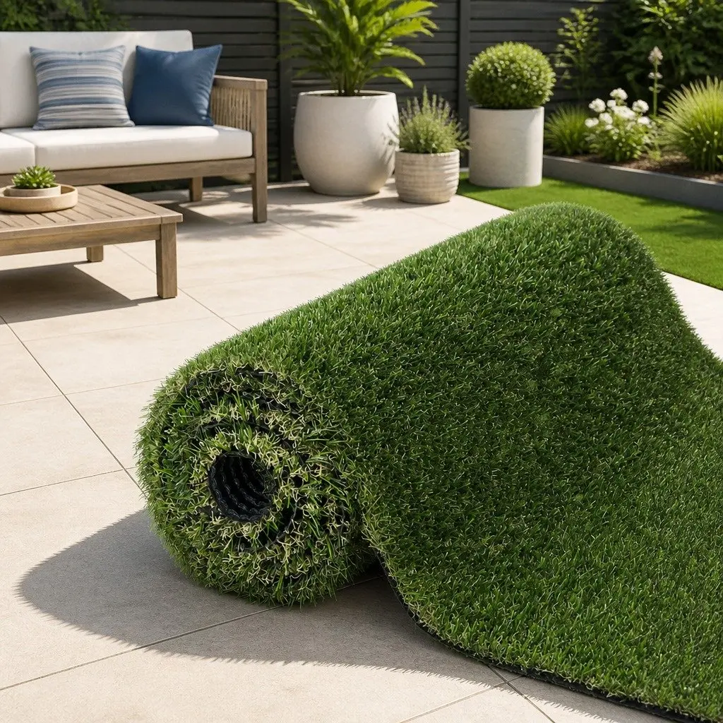 Synthetic Grass 30mm Artificial Turf Lawn 2m x 5m Fake Plant Garden Landscape