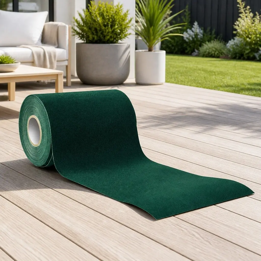 Artificial Grass Tape Olive 15cm x 10m Self-Adhesive Non-Woven Fabric for Joining Synthetic Turf