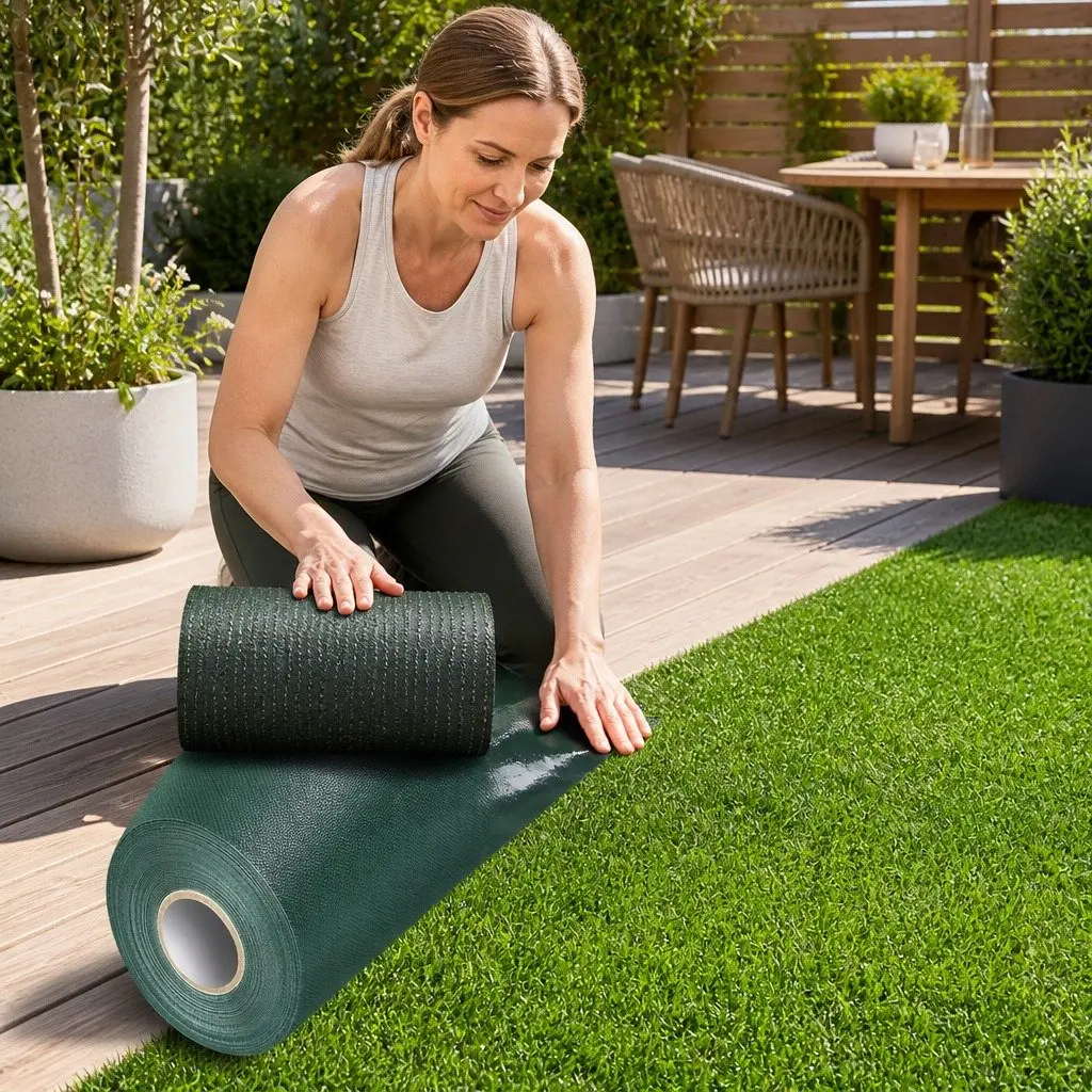 Artificial Grass Joining Tape Green 20m x 15cm Self Adhesive Synthetic Turf Bonding