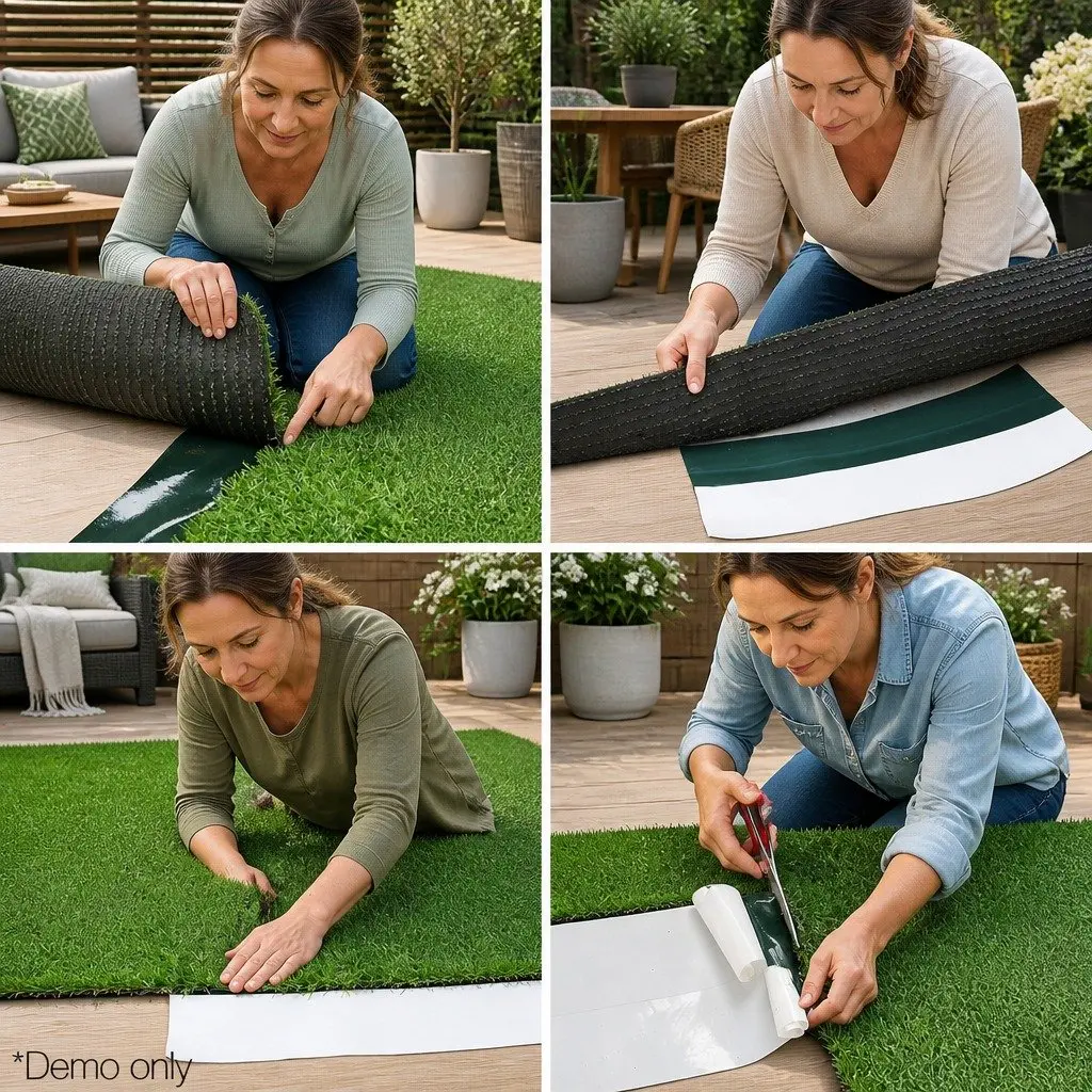 Artificial Grass Joining Tape Green 20m x 15cm Self Adhesive Synthetic Turf Bonding