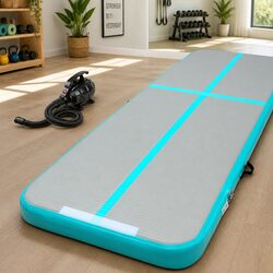 Air Track Mat 3M Inflatable Gymnastics Tumbling Exercise Mat with Electric Pump