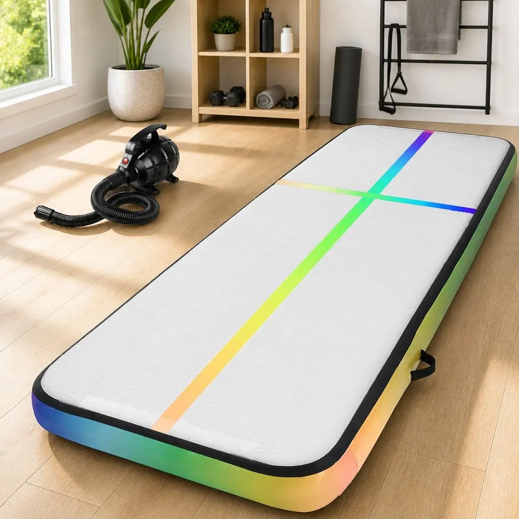 Air Track Gymnastics Mat Inflatable 4M Cushioned Surface for Safe Landings