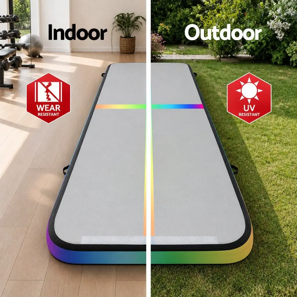 Air Track Inflatable Gymnastics Mat 4M Tumbling Yoga Exercise Fitness Pad