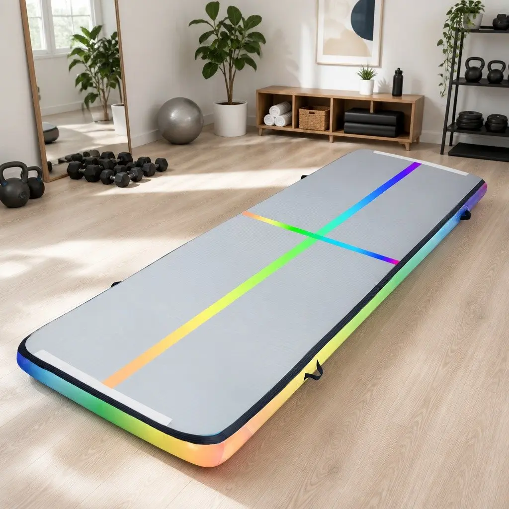 Air Track Inflatable Gymnastics Mat 4M Tumbling Yoga Exercise Fitness Pad