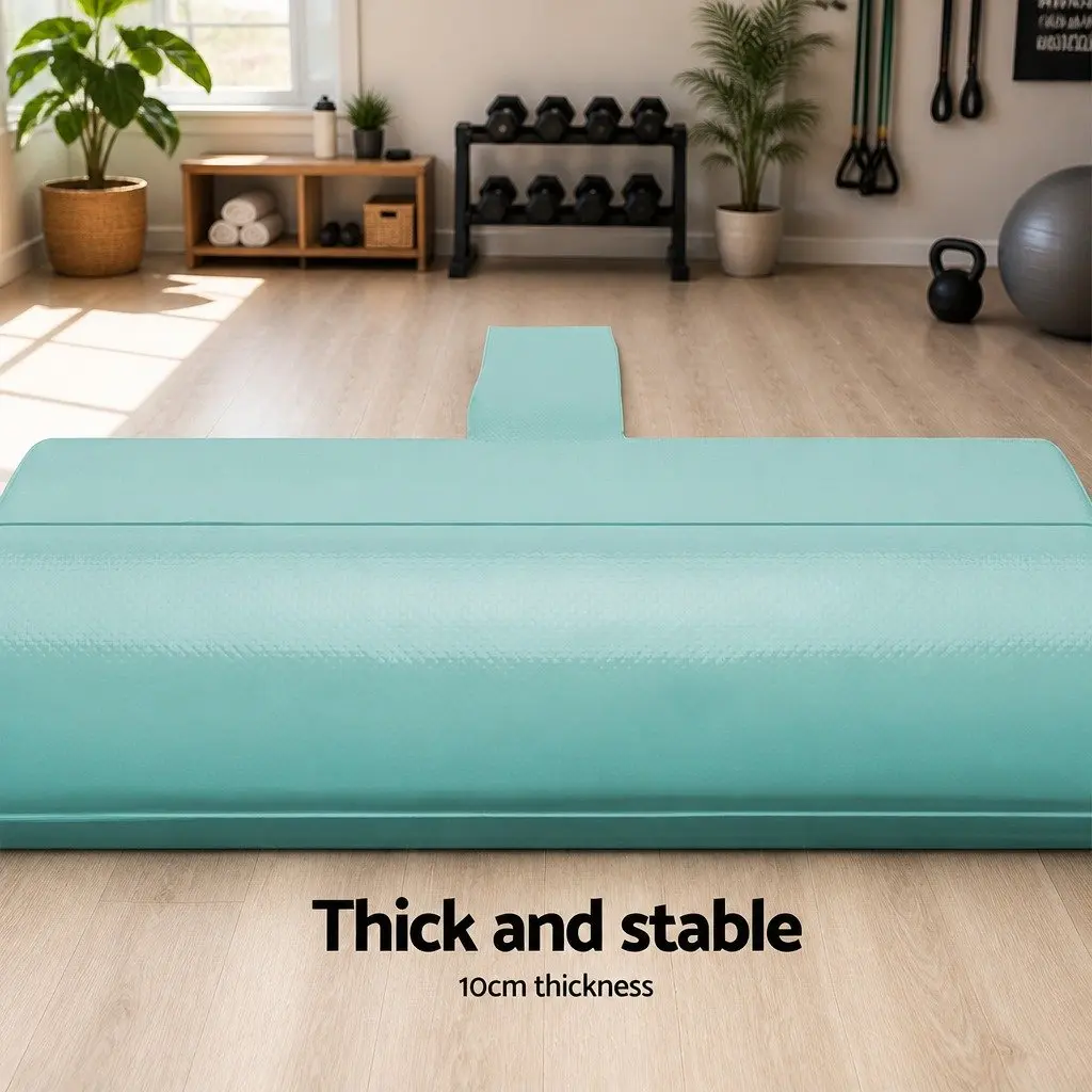 Air Track Mat Grey 4M Inflatable Gymnastics Tumbling Floor Exercise Home Fitness Yoga