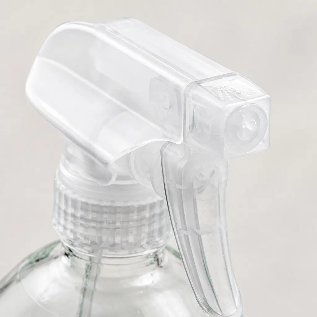 500ml Clear Glass Spray Bottles Adjustable Nozzle Ergonomic Trigger 6 Pack