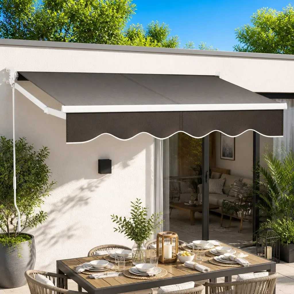 Folding Arm Awning for Garden and Patio