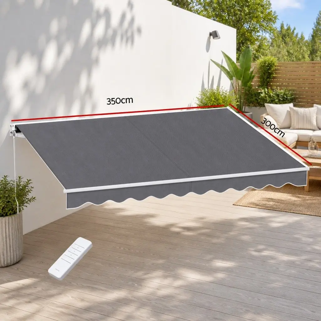 3.5M x 3M Motorised Folding Arm Awning