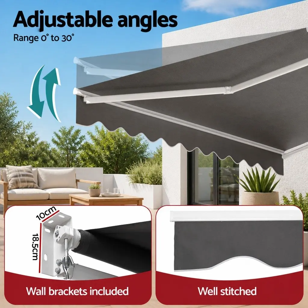 3.5M x 3M Motorised Folding Arm Awning