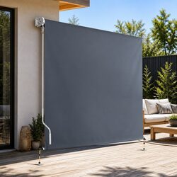 Your Perfect Grey Awning: 2.4x2.5M Retractable Solution