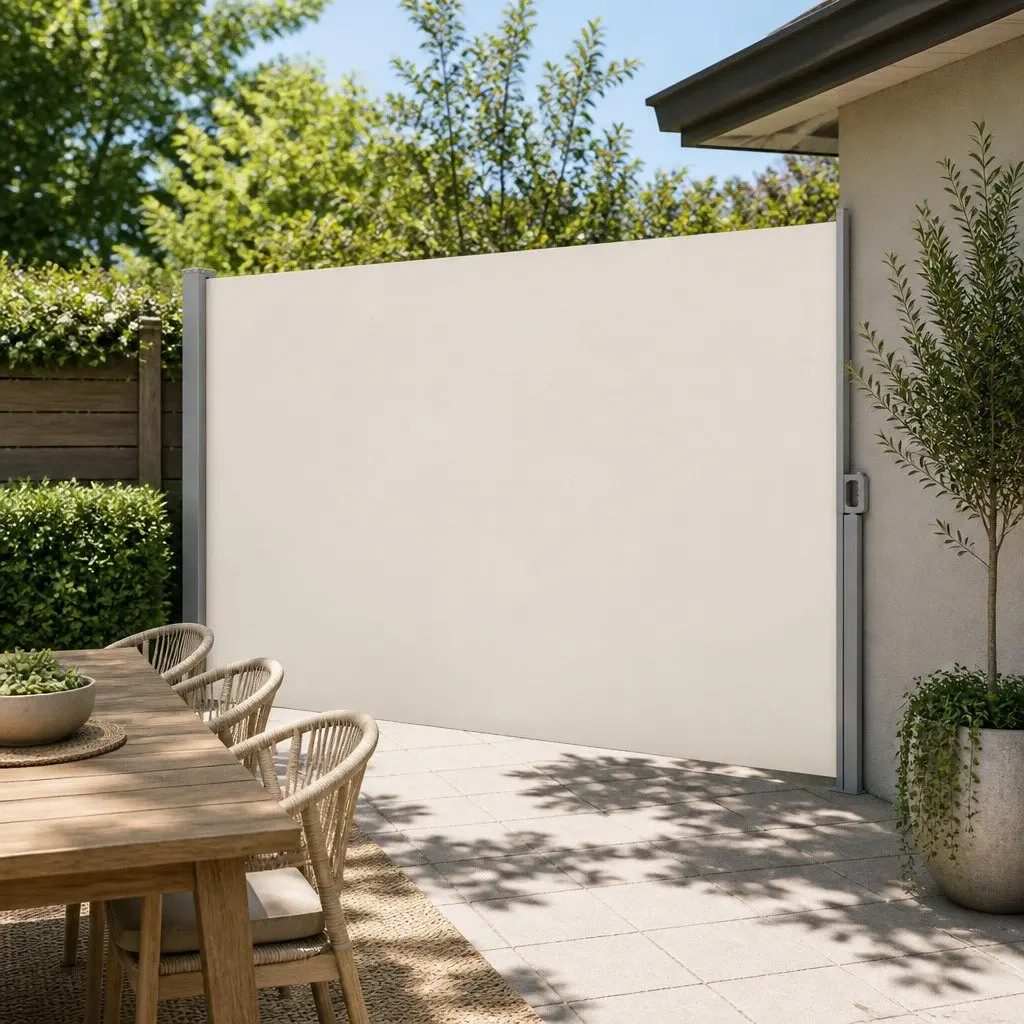Retractable Side Awning 2m x 3m in Cream