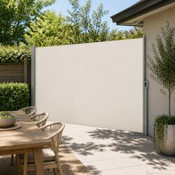 Compact Retractable Side Awning 2m x 3m in Cream