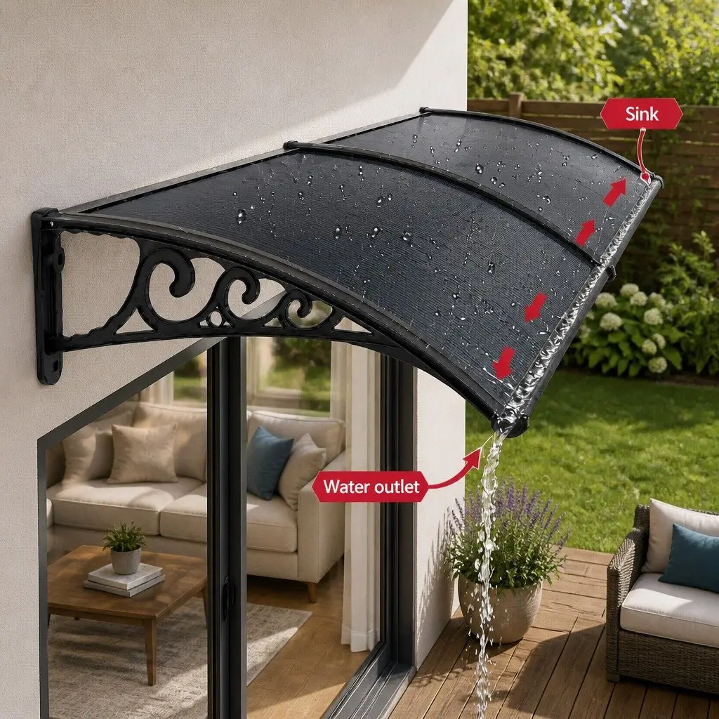 0.6mx0.6m Awning for Weather Protection