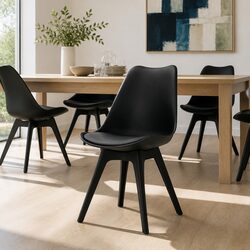 Your Go-To Set of 4 Black Dining Chairs for Every Occasion
