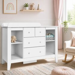 Compact Baby Changing Table with Ample Storage Space