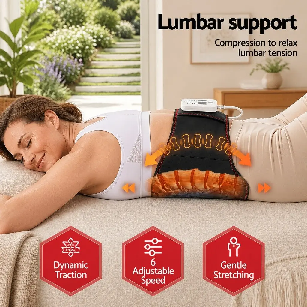 Lumbar Support Belt with Massage and Heat