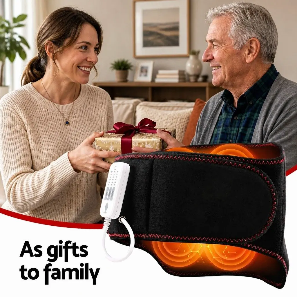 Lumbar Support Belt with Massage and Heat