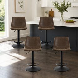 Your New Favorite Bar Stools: Set of 4 Swivel Chairs