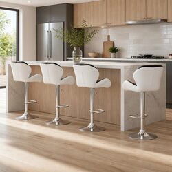 Compact Bar Stools Set of 4: Sleek and Functional