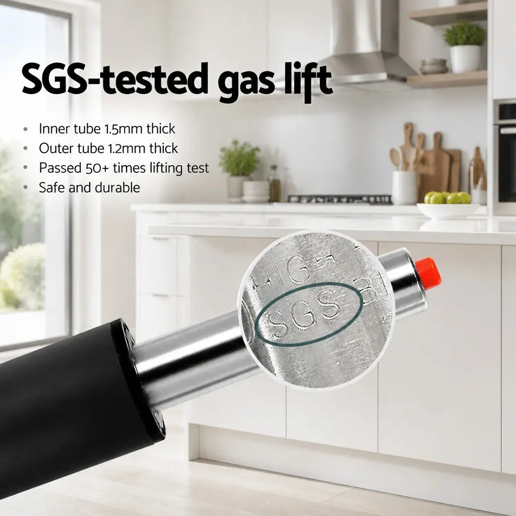 Bar Stools White PU Leather Gas Lift Swivel Adjustable Height Kitchen Counter