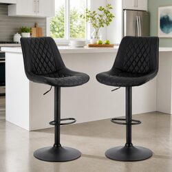 Compact and Stylish Bar Stools - Set of 2