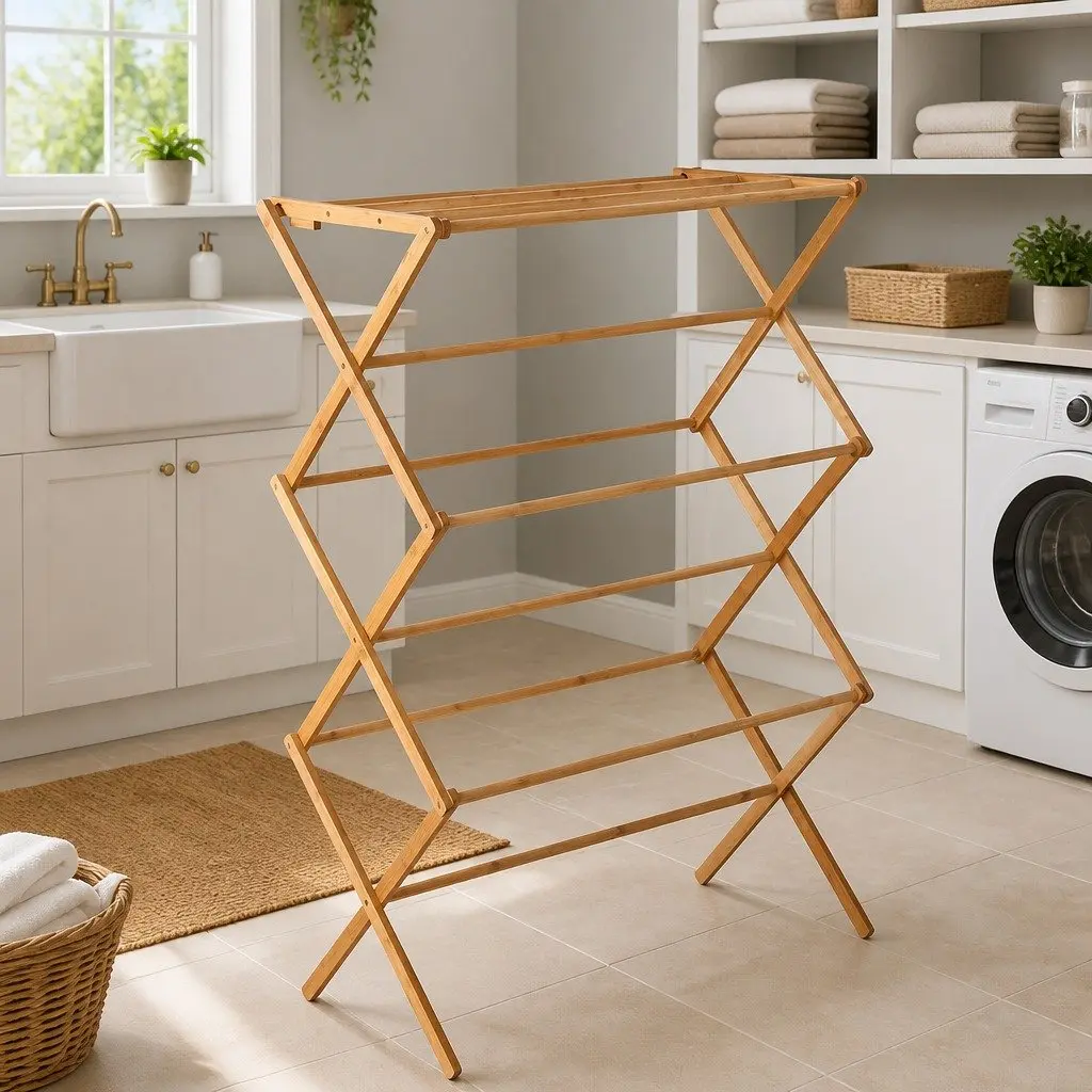 Bamboo Drying Rack with 11 Bars