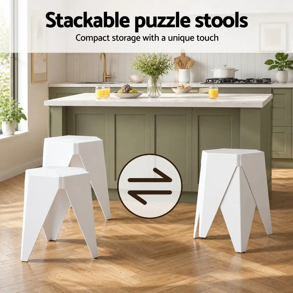 Bar Stools and Table Set White 3 Piece Height Adjustable Modern Dining Kitchen Chairs