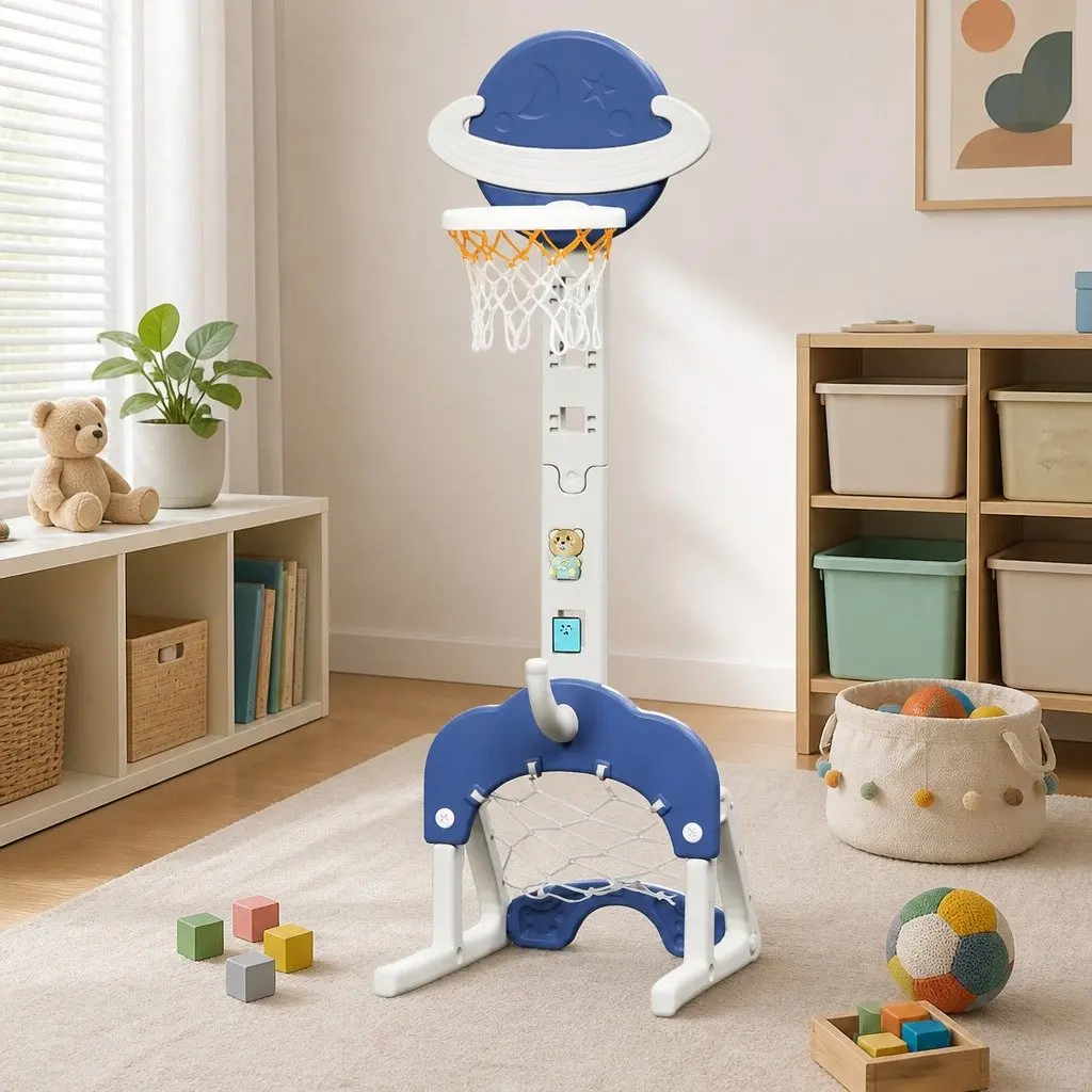 Kids Basketball Hoop Stand with 6 Games