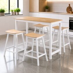 Compact Bar Table and Stools Set for Any Space