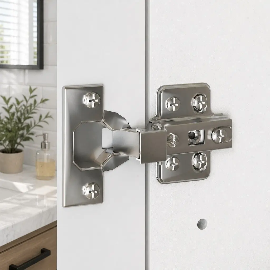 Bathroom Mirror Cabinet White 90CM Wall-Mounted with Magnifying Mirror and Adjustable Shelves