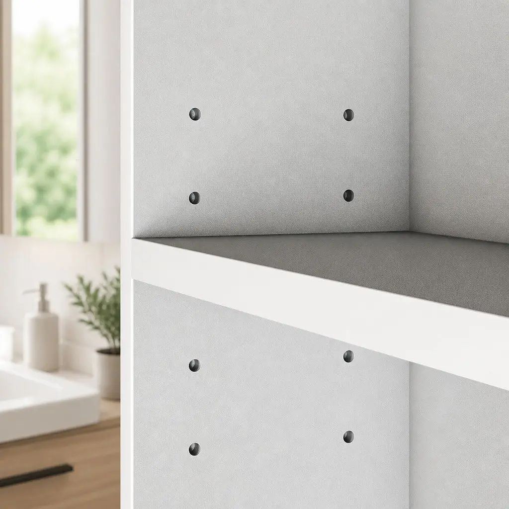 Bathroom Mirror Cabinet White 90CM Wall-Mounted with Magnifying Mirror and Adjustable Shelves
